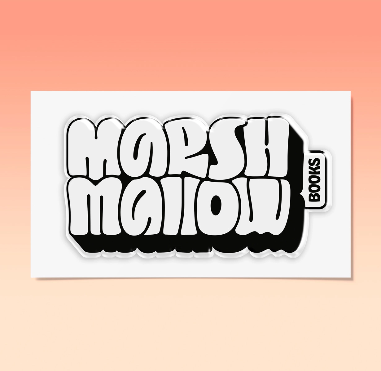 Стикер Marshmallow Books обложка.