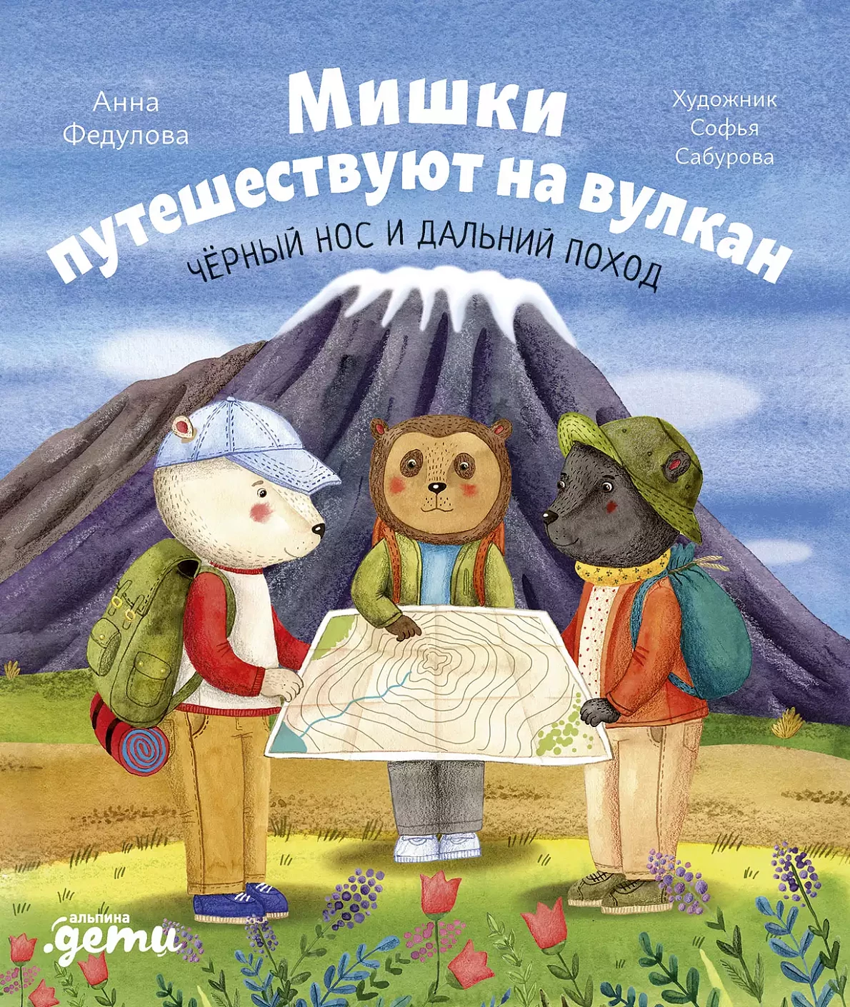 Мишки путешествуют на вулкан обложка.